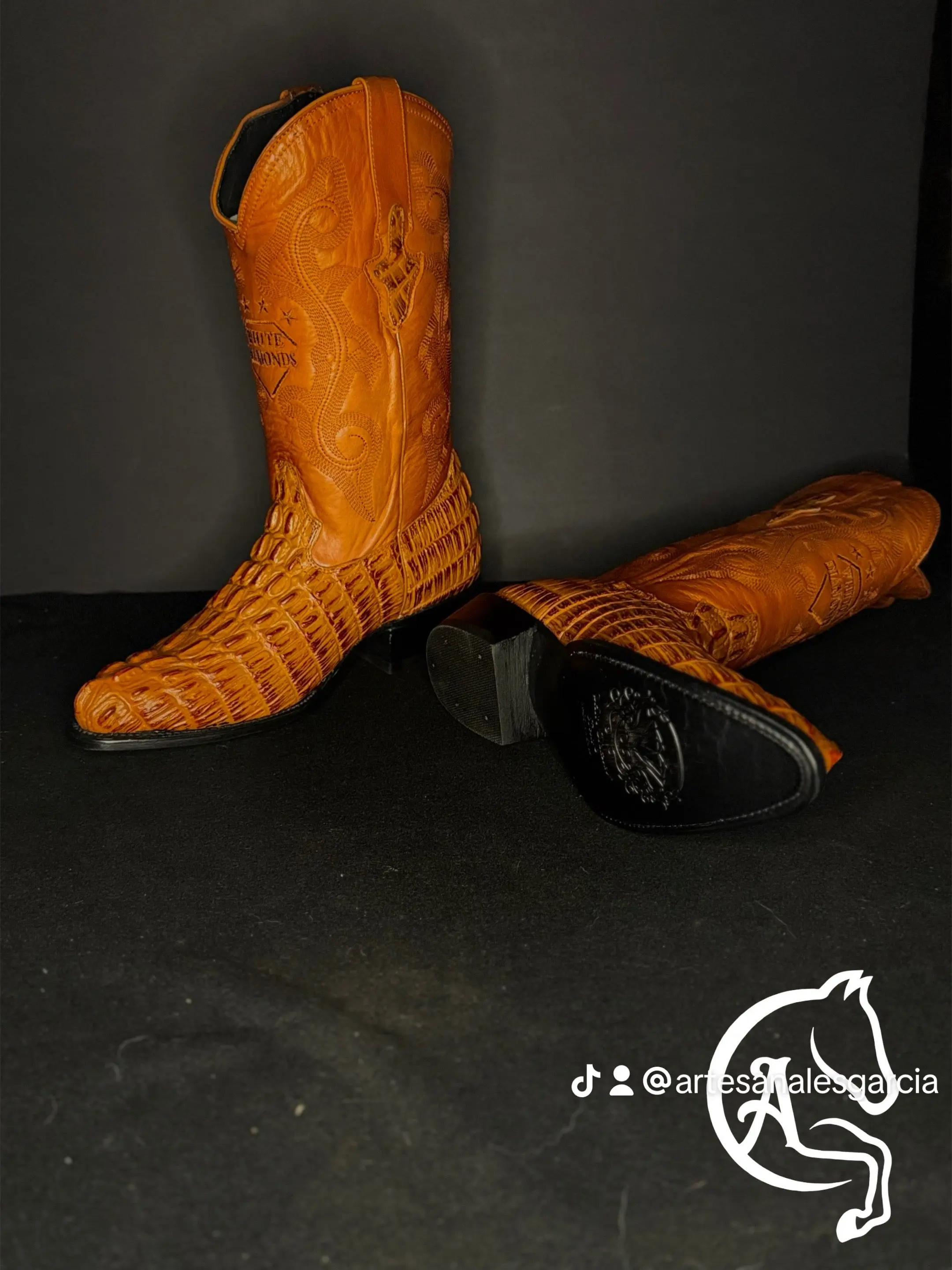 Bota Puntal 900 Clon de Caiman / Cocodrillo Cognac WD 235