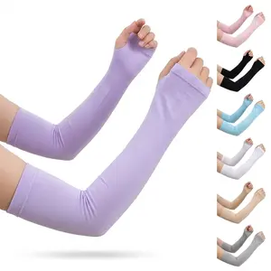 2 Pairs UPF 50+ Cooling Arm Sleeves for Men Women 99% UV Block Sun Protection Sleeves Breathable Quick Dry Arm Cover for Cycling Hiking Outdoor Sports