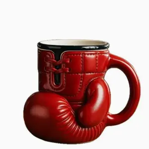 Boxing Glove Mug, Fitness Gloves Cup, Boxing Enthusiast Gift, Unique Design, Perfect for Gym Lovers, Durable Material, Coffee