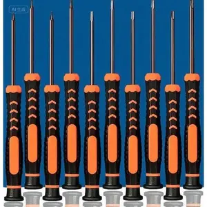 10-Piece Magnetic Torx Screwdriver Set T2-T15, Precision Star Screwdriver Kit with Secure Grip, Reusable Tool for Electronics, Small Devices & Repairs, Durable Anti-Slip Handles, Compact Storage Case tool gift pry bar