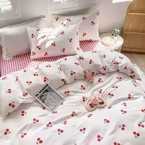 Cherry Bed Set Korean Style