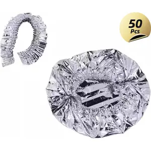 50PCS Reusable Stretchable Food Wrap – Multifunctional Waterproof Covers for Plates & Bowls, 42cm Long, Fits 22cm Dishes