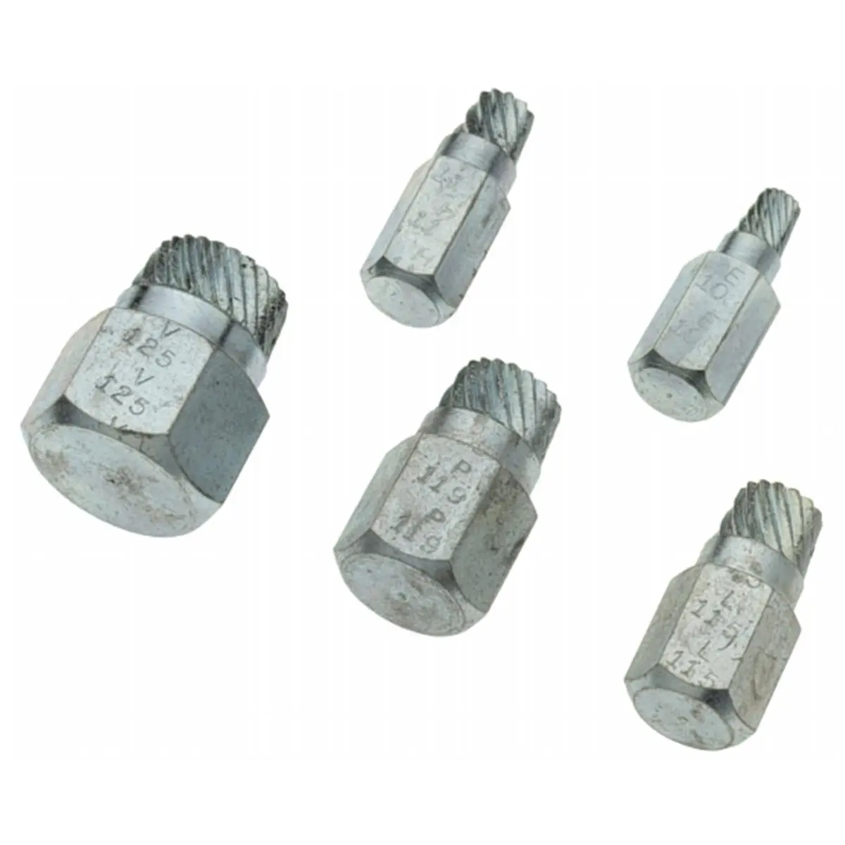 212 MAIN 05250 5-Piece Multi-Size Bolt Extractor Kit, Superior Hand Tool for Broken Bolt Fixing and Quick Removal, Hardware Hand Tools