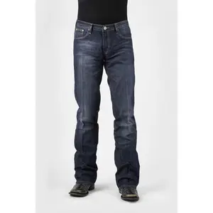 Stetson Mens 1014 Rocks Fit Small Stitch Blue 100% Cotton Jeans