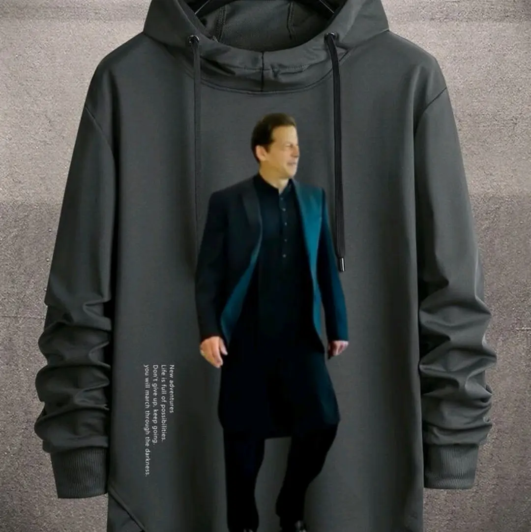 Hope Customized Imran Khan Adults / Kids/ Unisex's Imran Khan, Jersey, Hoodie , Long Sleeve, Fleece Hooded Sweatshirt Pullover Cotton Casual Classic Menswear Soft Cloth