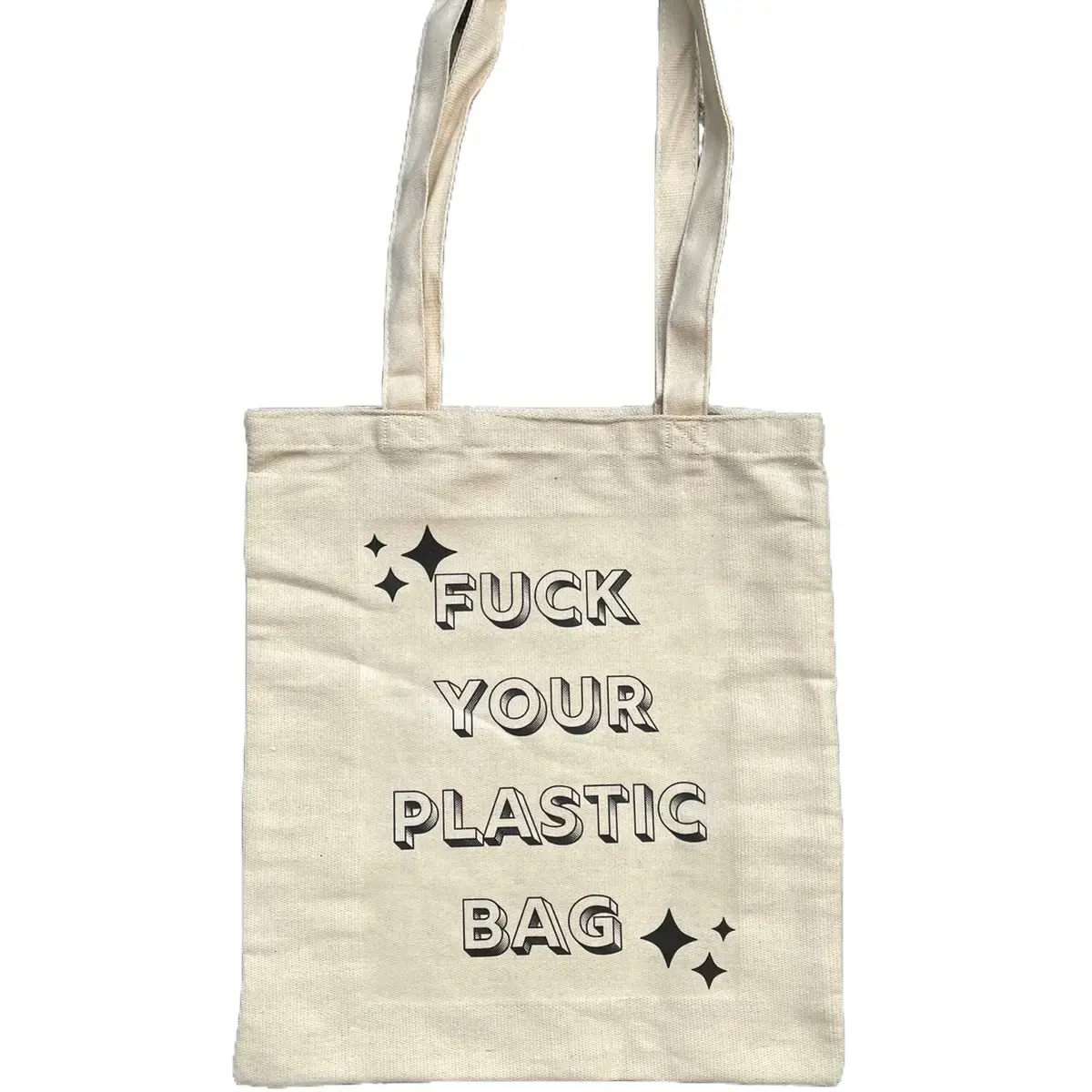 F Your Plastic Bag Canvas Tote Bag