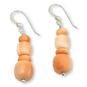 Mine Finds by Jay King Sterling Silver Bullmouth Shell Bead Drop Earrings
