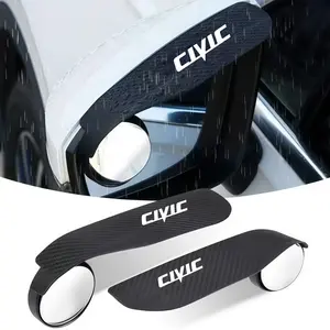 2 Pcs Car Rearview Mirror Rain Cover, Clip-On Installation-Free Backup Mirror, Suitable for Honda Civic, Auto Accessories