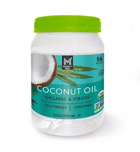 Jumbo Size Organic Coconut Oil Extra Virgin Cold Pressed Natural Coconut Oil 56oz Flavor