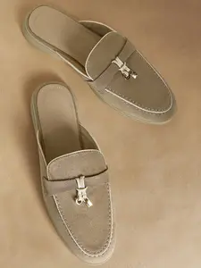 New Spring Summer Women's Flat Shoes, Slip on mules, Trim, Cotton Upper, Rubber Sole, Casual Style, All Seasons, Daily Shopping