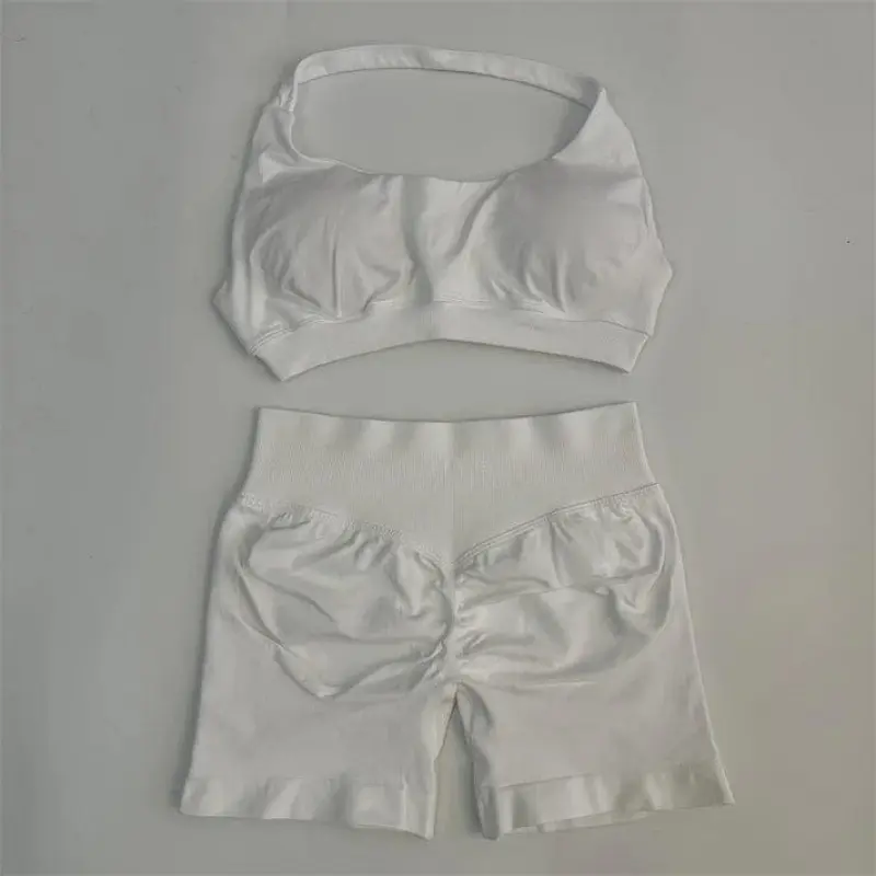 White Shorts & Bra Set