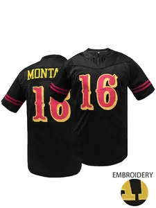 Men's Loose Fit Short Sleeve Football Jersey, Embroidered Letter Design, Breathable & Comfortable San Francisco #13 #16 Rugby Jersey, Ideal for Outdoor Sports & Casual Wear, Sports Clothing, Jersey Top