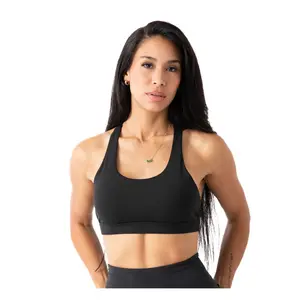 Rize Elite Racerback Sports Bra, Medium Support, Removable Pads, Moisture-Wicking Fabric for Gym, Yoga, & Running