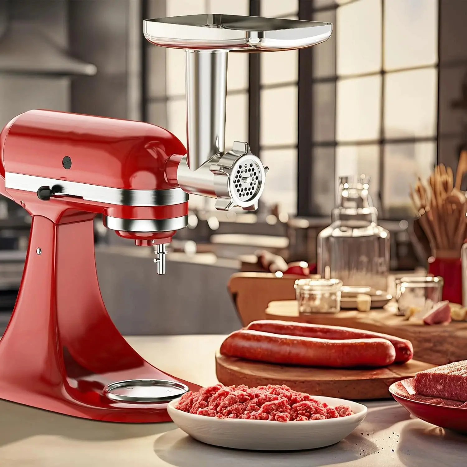 Meat Grinder Attachment for KitchenAid Stand Mixer Food Grinder for Kitchen Aid