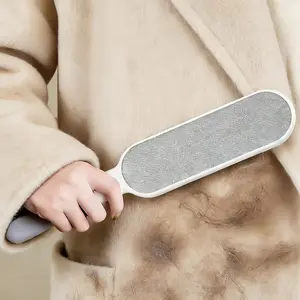 Double-Sided Electrostatic Lint Brush, Wool Coat Fur Remover, Bed Sheet Lint Roller, Handheld Fabric Sweeper, Pet Hair Adhesive Brush