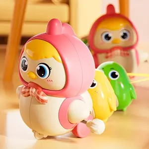 Baby chicken mother winding toys (4 pieces), follow the chicken swing to attract chicks, cartoon animal cute and fun children's toys