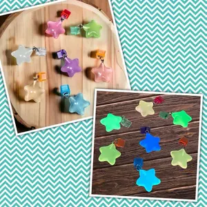 Star Kindle Charm Glow in the dark - Phone Charm - USB Charm - Mini Keychain Charm - Dust Plug - Bookish Merch - Smartphone, Cellphone