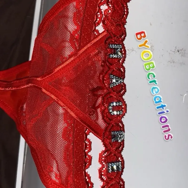 Valentines Anniversary Birthday Name Panties