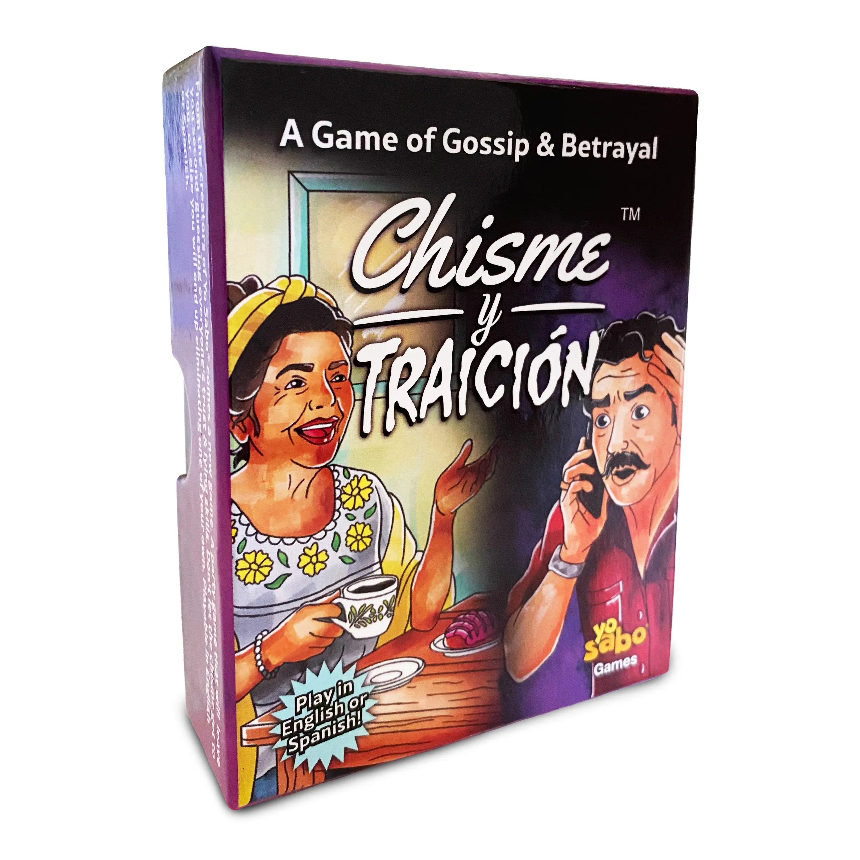 Gossip and Betrayal (Chisme y Traición) | All-in-One Social Deduction Card Game | 2 Themes & 4 Decks Inside in Full English & Spanish | Hidden Role Party Game for Ages 13+, 4-12 Players