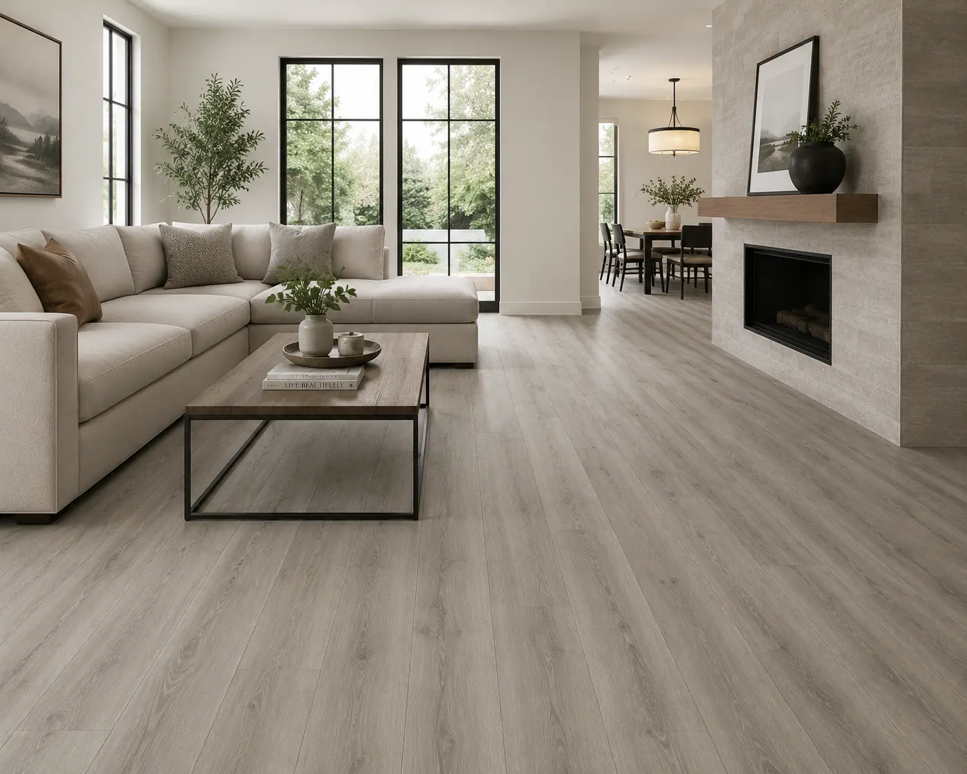 MSI Ashton York Gray Luxury Vinyl Plank Flooring | 7" x 48" | Spotlight Savings