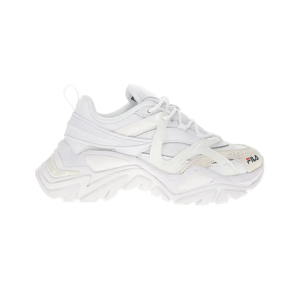 Fila Womens Electrove 3 Lace Up Sneakers Shoes Casual - White Fila Womens Electrove 3 Lace Up Sneakers Shoes Casual - White