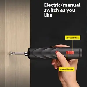 Multifunctional electric screwdriver with a portable straight handle, featuring manual and electric modes that can be switched freely—an essential tool for phone and computer disassembly, home appliance repair, and DIY assembly.