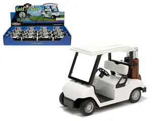 KinsFun - Golf Cart 4½" Die Cast Metal Model Pullback Action Toy (No Decal) 1pc