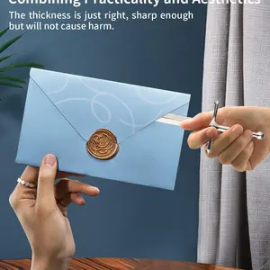 Envelope Opener Knife, Envelope Paper Cutter, Mail Letter Opener Tool, Antique Decorative Letter Opener, Ergonomic Silver Color Handle