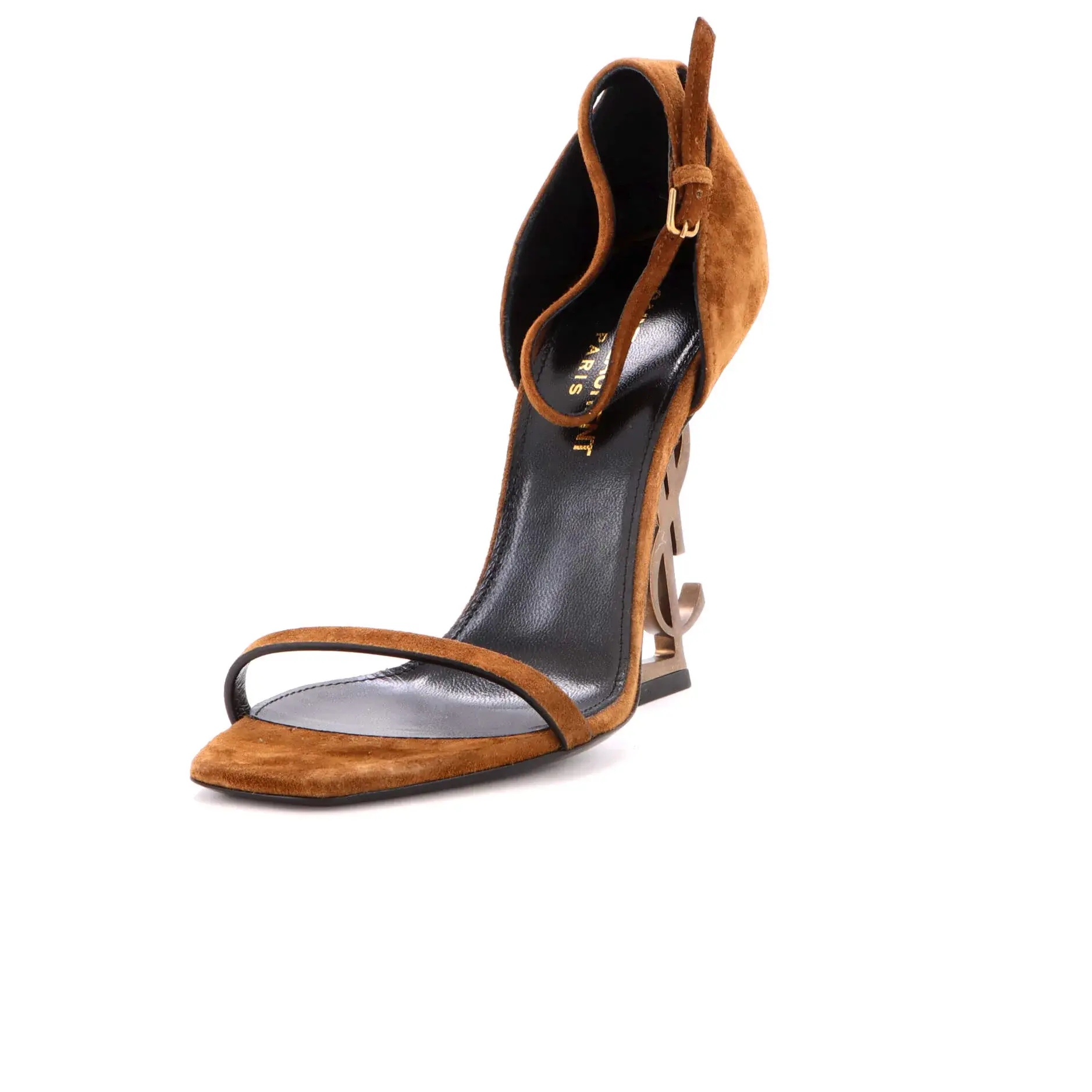 Pre-owned Saint Laurent Women's Opyum Heels Suede 110 by Rebag