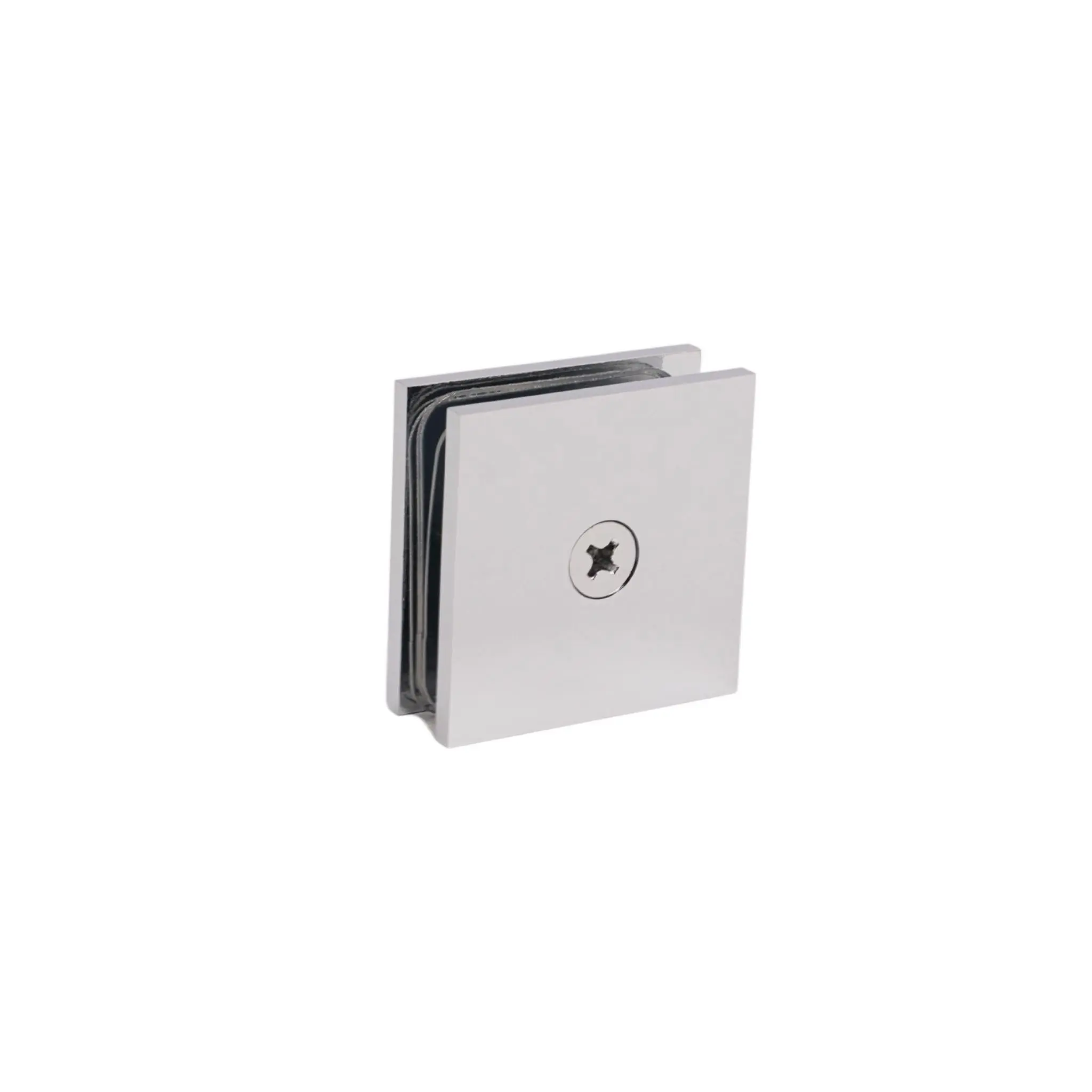 GHS-022C - 0° Single Hole Square Edge Glass Clamp