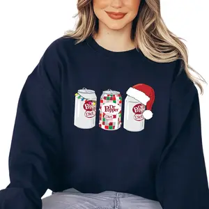 Diet Dr Pepper Christmas Sweatshirt – Festive Holiday Crewneck for Soda Fans, Dr Pepper Lover Gift – Made in USA