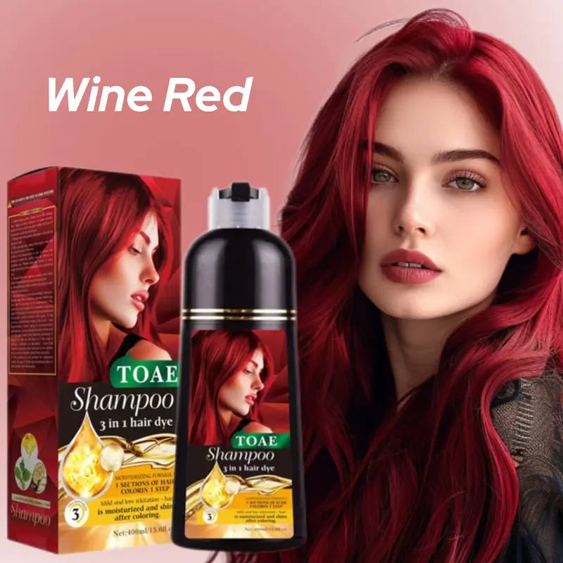 TOAE Superior Preference Red Hair Permanent Hair Color, 300g Pack with Plant Extracts