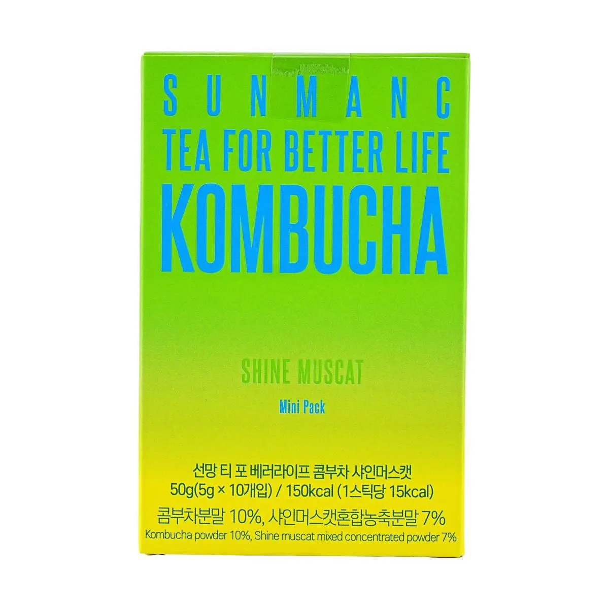 SUNMANC Korean Kombucha Tea Bags - Rose Grape Flavor, 10 Sachets (50g) - Refreshing Probiotic Drink