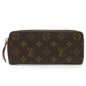 Pre-owned Louis Vuitton Canvas Small Leather Goods Portefeuille Clemence Monogram Long Wallet