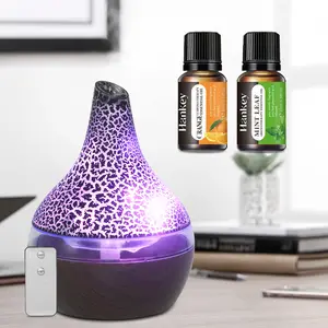 300ml USB Aromatherapy Diffuser with Remote, 7 Color Mood Lights, Ultra Quiet for Office & Bedroom