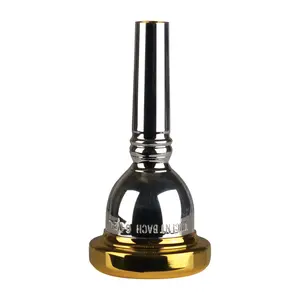 Bach Standard Trombone Mouthpiece Small Shank, Gold Rim, 6.5AL