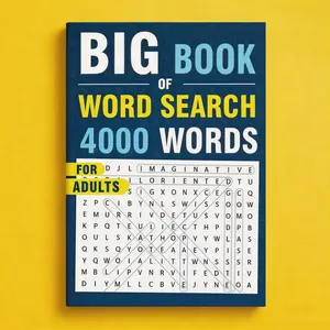 Adult English Word Search Book, 4000 Words Large Print, Learn English Fun Puzzle Game, Ideal Gift for Language Learners#WordSearch #AdultActivityBook #BrainGames #StressRelief