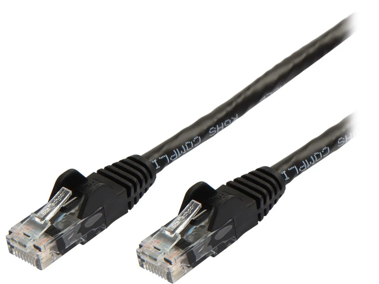 StarTech.com N6PATCH30BK Cat6 Patch Cable – 30 ft – Black Ethernet Cable – Snagless RJ45 Cable – Ethernet Cord – Cat 6 Cable – 30ft