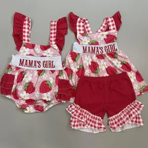 Toddler Girl Clothes Girl Strawberry Outfit Summer Clothing Set