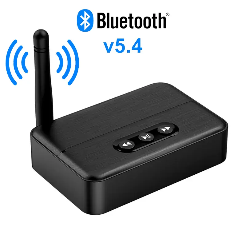Bluetooth 5.4 Wireless Receiver-Transmitter with NFC, ABS & Copper Build, USB/TF Card Music Player, AUX Converter for Old Audio Amplifiers, RX Receiving Support for Mobile Phones