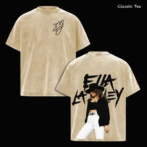 Ella Langley Washed T-Shirt, Hoodie – Country Music Vintage Washed Oversized Graphic T-Shirt, Soft Heavy Cotton Washed Tee, Casual Unisex Men Women Top, Concert Outfit Style, Southern Country Vibe Apparel, Gift for Ella Langley Fans 4G1