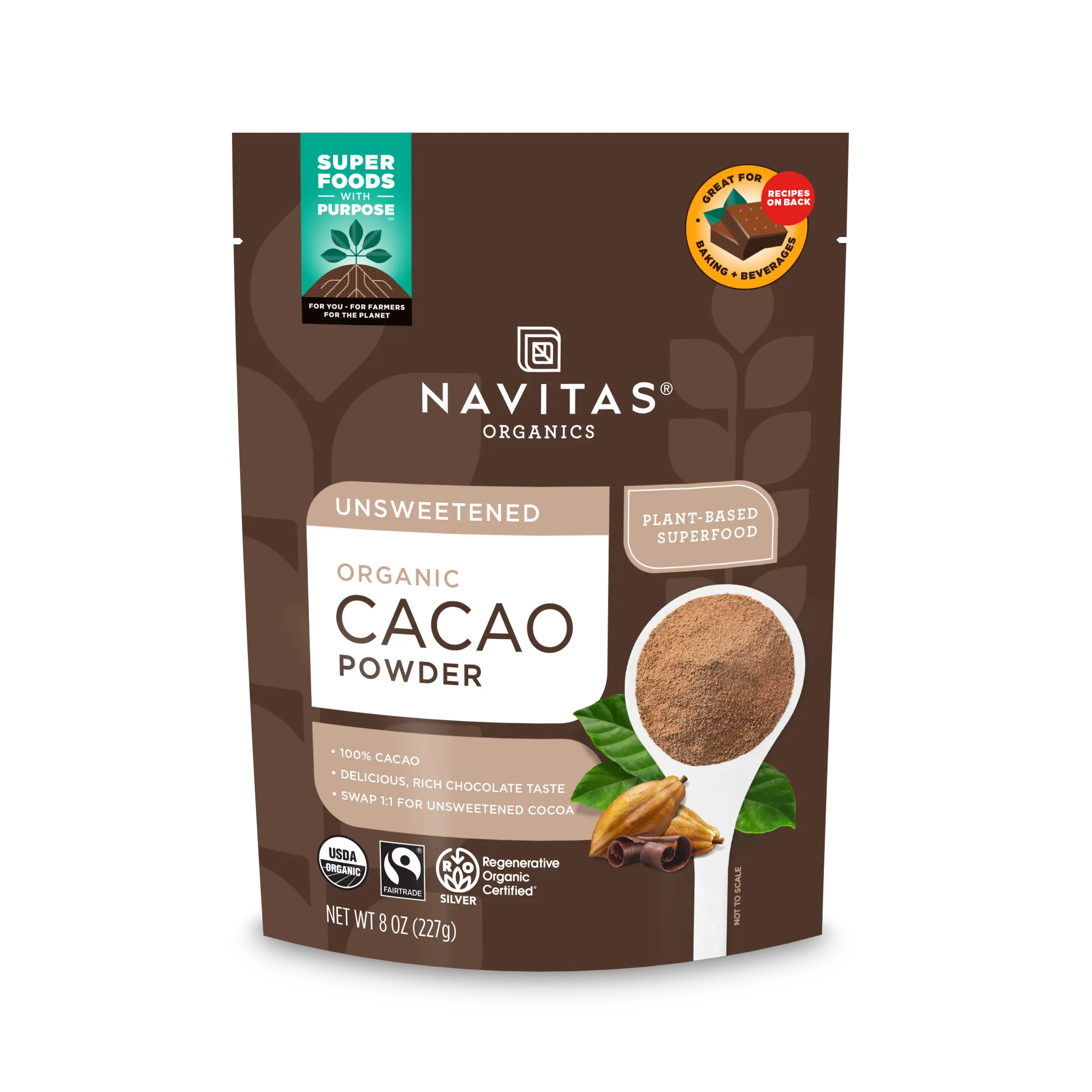 Navitas Organics Regenerative Organic Certified Cacao Powder