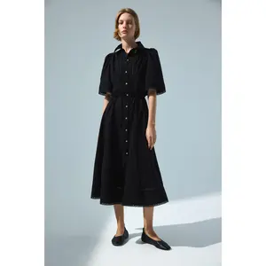 H&M Pintucked cotton shirt dress