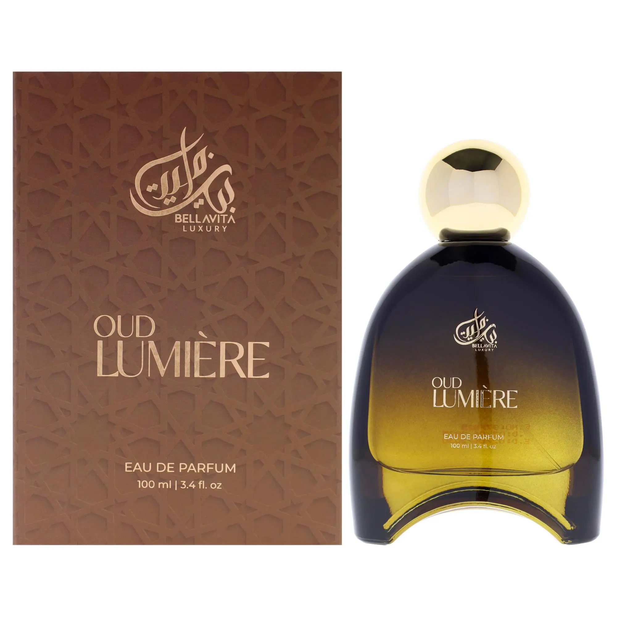 Bellavita Oud Lumiere Unisex EDP Spray, Luxury Collection, 3.4 oz