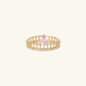 Hala Morganite Cage Ring