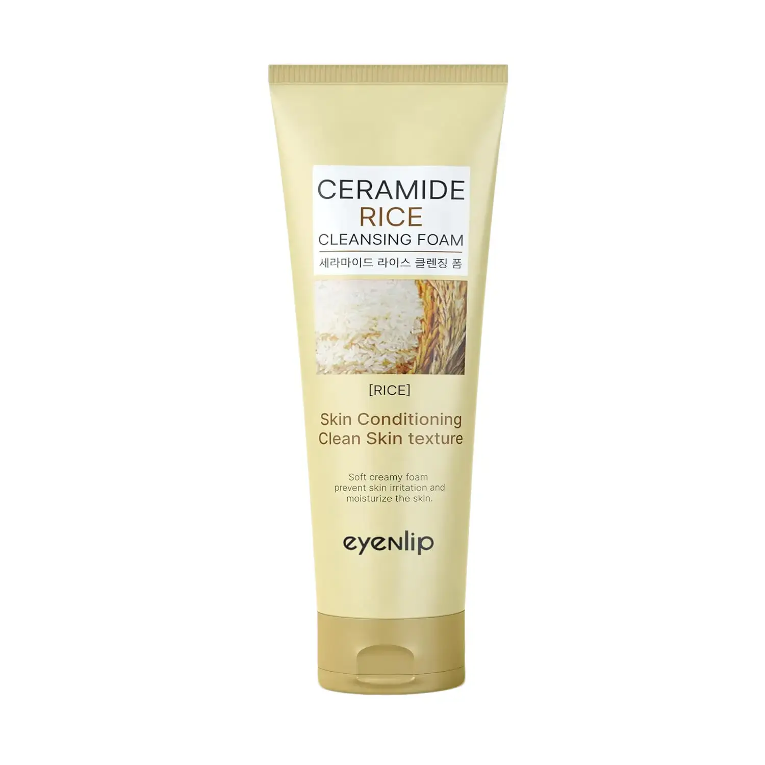 Eyenlip Pure & Deep Rice Cleansing Foam, 100ml - Korean Cleanser for Men and Women Facial Skincare Comfort Skin Repair