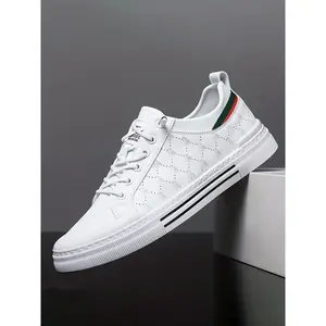 Men's Fashion Casual Sports Shoes, Breathable Comfortable All-Season Sneakers, Stylish Low Top Footwear for Everyday Wear, Fashionable Casual Sneakers