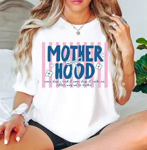 Retro Motherhood Comfort Colors Shirt, Trendy Mama Shirt, Mom Life Tee, Oversized Graphic Mom T-Shirt, Cool Mom Club Shirt, Mothers Day Gift