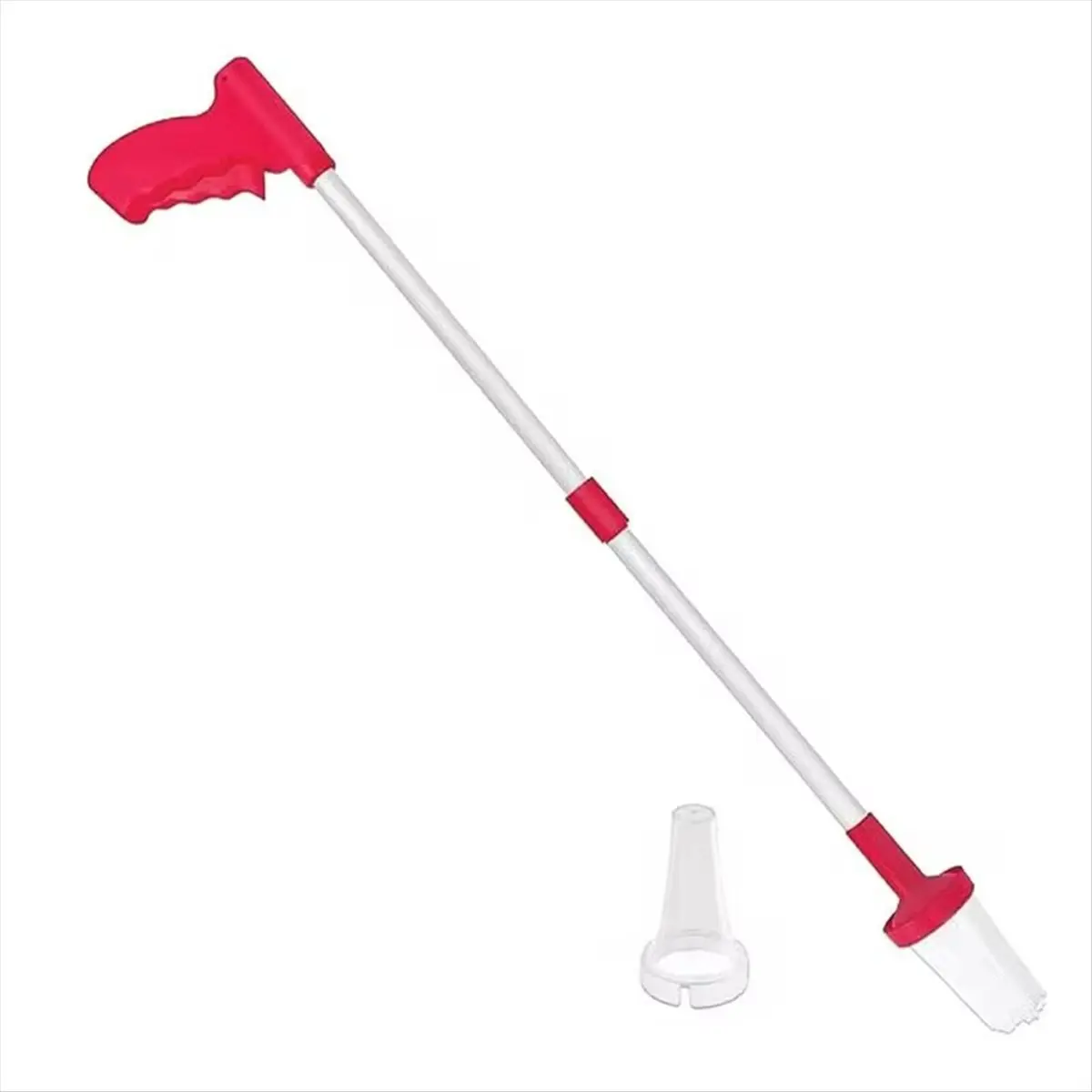 Alloy-Plastic Home Pest Control Spider Catcher, 83cm Long Folding Handle with Quick Trigger, 42cm Compact Folded Insect Trap, Safe Grabber for Indoor Roach Capture, Convenient Folding for Effortless Storage