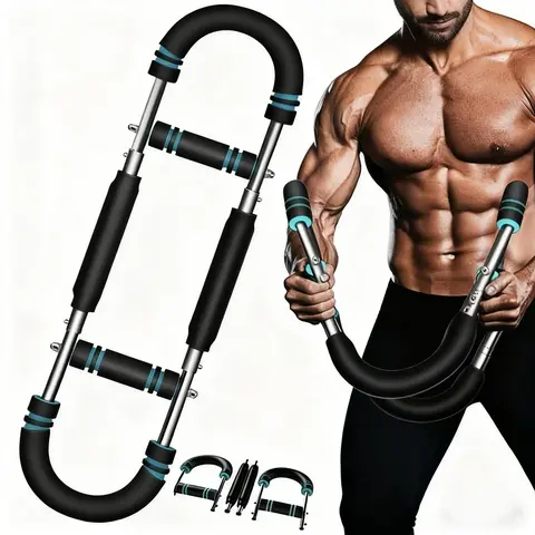 Portable Chest Expander Home Gym Supply - Adjustable Multi-Resistance Spring Arm Gear, Detachable Portable Grip, Adjustable Handle, Fitness Workout Accessories, 1 Trainer Many Workouts, Home/Outdoor Muscle Training Equipment